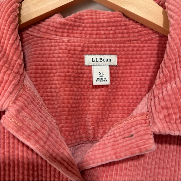 L.L. Bean Coral Button Down Shirt - Picture 2 of 10